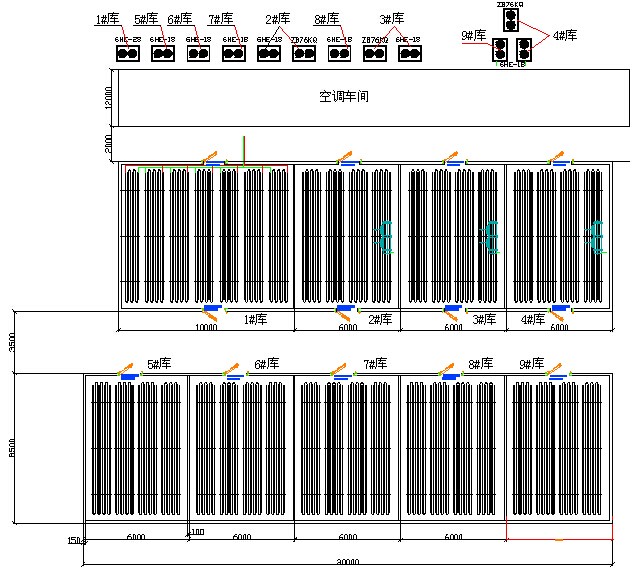 食品雙溫冷庫平面設計圖